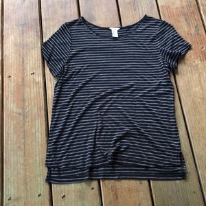 forever21 striped short sleeve
